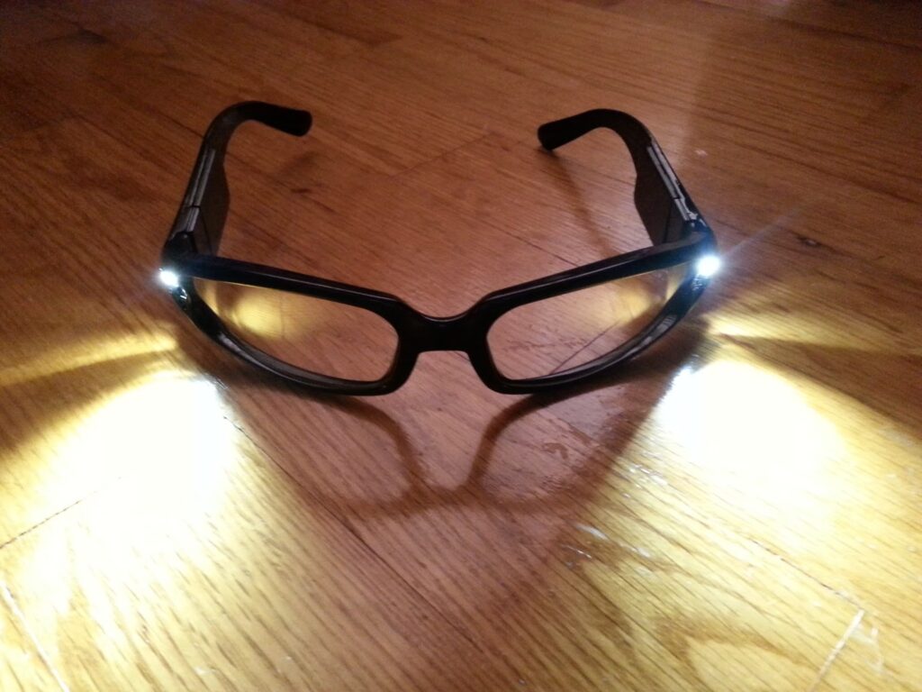 عینک ایمنی با چراغ LED