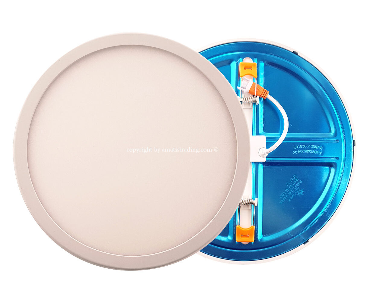 چراغ led قابل تنظیم کشویی گرد ۱۵ وات مهتابی